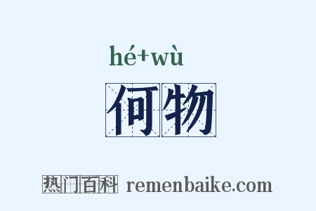 何物是什么意思的图片